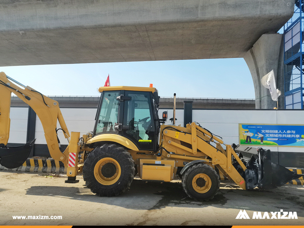 French Polynesia - 1 Unit SHANTUI SBH388 Backhoe Loader