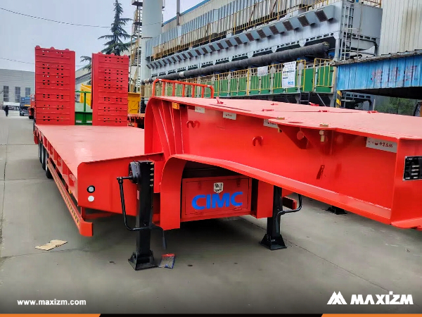 Algeria - 1 Unit CIMC Lowbed Semi-trailer With Tri-axle